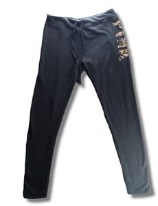 𝅺VS PINK Black Tan Skinny Leopard Joggers